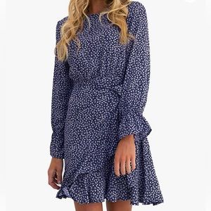 Women’s Dress Polka Dot Print Long-Sleeve